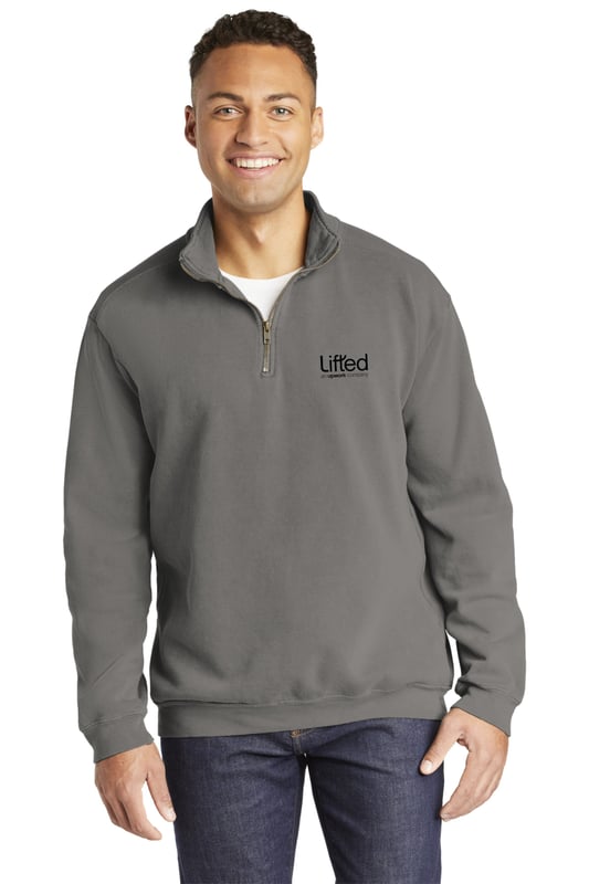 Lifted by Upwork Comfort Colors Ring Spun 1/4 Zip Sweatshirt - image1